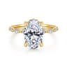 Adeena - 14K Yellow Gold Diamond Engagement Ring - 0.36 ct