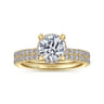 Hart - 14K Yellow Gold Hidden Halo Round Diamond Engagement Ring - 0.25 ct