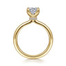Evelynn - 14K Yellow Gold Round Solitaire Diamond Engagement Ring - 0.04 ct