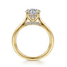 Ericka - 14K Yellow Gold Round Diamond Engagement Ring - 0.12 ct