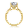 Azucena - 14K Yellow Gold Round Solitaire Diamond Engagement Ring - 0.06 ct