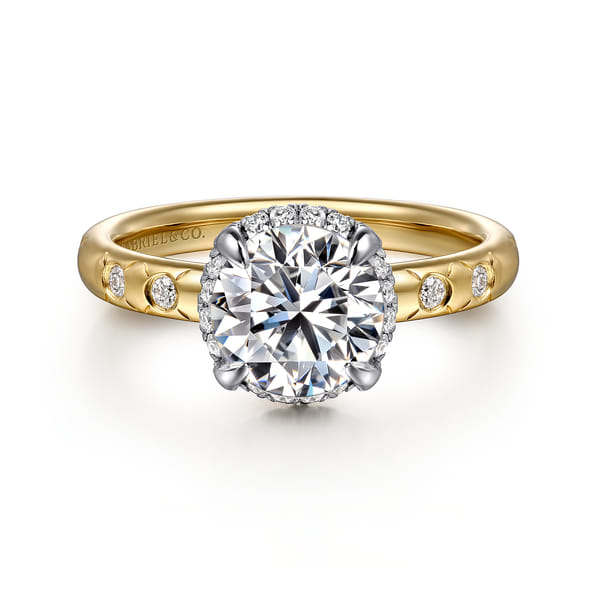 Engagement Ring Trends 2026 Round Hidden Halo Engagement Ring