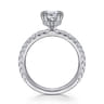 Alina - Platinum Hidden Halo Diamond Engagement Ring - 0.5 ct