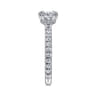 Alina - Platinum Hidden Halo Diamond Engagement Ring - 0.5 ct
