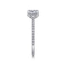 Hart - Platinum Cushion Hidden Halo Diamond Engagement Ring - 0.25 ct