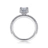 Hart - Platinum Hidden Halo Emerald Cut Diamond Engagement Ring - 0.27 ct