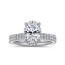 Hart - Platinum Hidden Halo Oval Diamond Engagement Ring - 0.32 ct