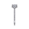 Hart - Platinum Hidden Halo Round Diamond Engagement Ring - 0.25 ct