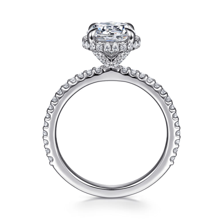 Senne - Platinum Round Diamond Engagement Ring - 0.4 ct - Shot 2