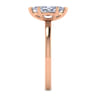 Paula - 14K Rose Gold Marquise Shape Diamond Engagement Ring