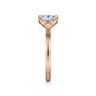 Paula - 14K Rose Gold Oval Diamond Engagement Ring