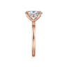 Paula - 14K Rose Gold Oval Diamond Engagement Ring