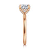 Daniele - 14K Rose Gold Round Solitaire Diamond Engagement Ring - 0.14 ct