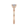 Paula - 14K Rose Gold Round Diamond Engagement Ring