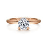 Lark - 14K Rose Gold Round Solitaire Engagement Ring