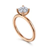 Lark - 14K Rose Gold Round Solitaire Engagement Ring