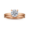 Lark - 14K Rose Gold Round Solitaire Engagement Ring