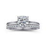 Ericka - 14K White Gold Cushion Cut Diamond Engagement Ring - 0.12 ct