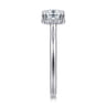 Aldon - 14K White Gold Cushion Diamond Engagement Ring - 0.08 ct