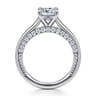 Rosey - 14K White Gold Cushion Cut Diamond Engagement Ring - 0.36 ct