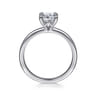 Ali - 14K White Gold Cushion Cut Diamond Engagement Ring