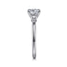 Ali - 14K White Gold Cushion Cut Diamond Engagement Ring