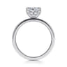 Paula - 14K White Gold Cushion Cut Diamond Engagement Ring