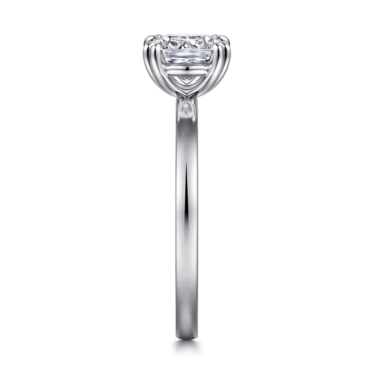 Paula - 14K White Gold Cushion Cut Diamond Engagement Ring - Shot 5