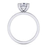 Paula - 14K White Gold Cushion Cut Diamond Engagement Ring