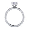 Lark - 14K White Gold Cushion Cut Solitaire Engagement Ring