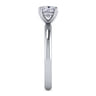 Lark - 14K White Gold Cushion Cut Solitaire Engagement Ring