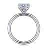 Lark - 14K White Gold Cushion Cut Solitaire Engagement Ring