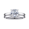 Lark - 14K White Gold Cushion Cut Solitaire Engagement Ring