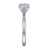 Lark - 14K White Gold Cushion Cut Solitaire Engagement Ring