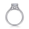 Anne - 14K White Gold Cushion Cut Solitaire Diamond Engagement Ring