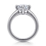 Coralynn - 14K White Gold Cushion Cut Solitaire Diamond Engagement Ring