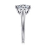 Coralynn - 14K White Gold Cushion Cut Solitaire Diamond Engagement Ring