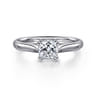 Lauren - 14K White Gold Cushion Cut Diamond Engagement Ring