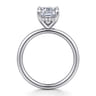 Anuk - 14K White Gold Elongated Cushion Diamond Engagement Ring - 0.06 ct