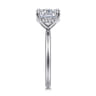 Anuk - 14K White Gold Elongated Cushion Diamond Engagement Ring - 0.06 ct