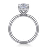 Unite - 14K White Gold Elongated Cushion Solitaire Diamond Engagement Ring