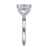 Unite - 14K White Gold Elongated Cushion Solitaire Diamond Engagement Ring