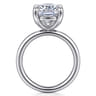 Unite - 14K White Gold Elongated Cushion Solitaire Diamond Engagement Ring