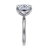 Unite - 14K White Gold Elongated Cushion Solitaire Diamond Engagement Ring