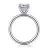 Anuk - 14K White Gold Emerald Cut Diamond Engagement Ring - 0.06 ct