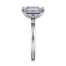 Paula - 14K White Gold Emerald Cut Diamond Engagement Ring