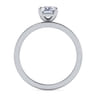 Paula - 14K White Gold Emerald Cut Diamond Engagement Ring