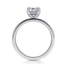 Paula - 14K White Gold Emerald Cut Diamond Diamond Engagement Ring