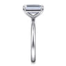 Lark - 14K White Gold Emerald Cut Solitaire Engagement Ring