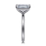 Lark - 14K White Gold Emerald Cut Solitaire Engagement Ring